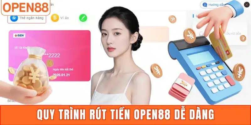 Quy trình rút tiền Open88 dễ dàng